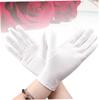minkissy Elastic Cotton Gloves, 9 Pairs, White view 2