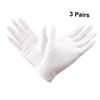 minkissy Elastic Cotton Gloves, 9 Pairs, White view 4