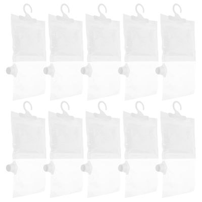 10 Plastic Hanging Dehumidifier Bags for Closets