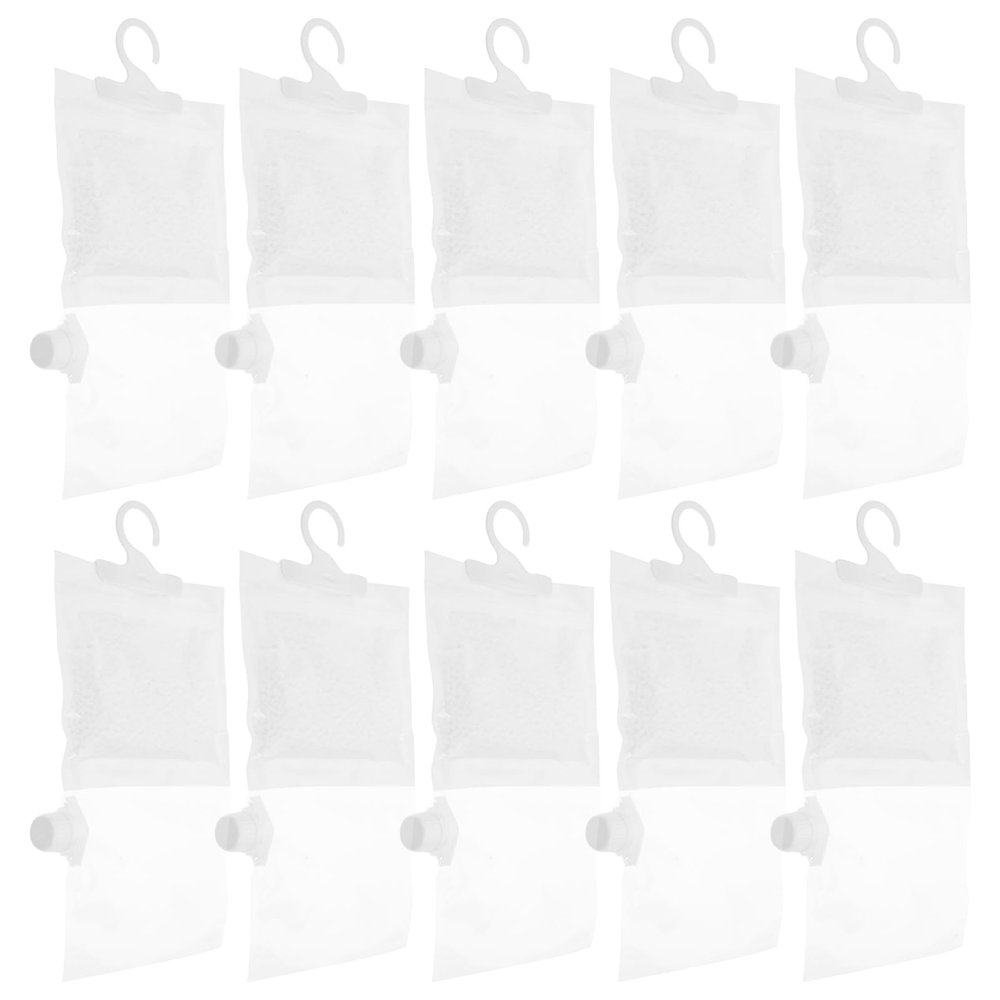 10 Plastic Hanging Dehumidifier Bags for Closets