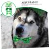 FRCOLOR 5-Pack Pet Bowties with Clover Design for St. Patrick's Day view 3