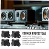 SAFIGLE 32-Piece Speaker Corner Protectors, Anti-Collision Iron Guards for Speakers, Furniture and Boxes view 4