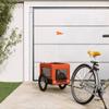 SKM Dog Bicycle Trailer, Orange and Black, Oxford Fabric & Iron, 9.05 kg, 93921, Color: Orange view 1