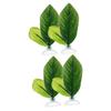 minkissy 4-Piece Plastic Betta Fish Hammock and Aquarium Leaf Decor view 1
