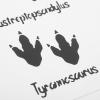 DOITOOL Self-Adhesive PVC Dinosaur Footprint Wall Stickers, Black, 1 Sheet view 2