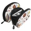 2-Piece Makeup Bag Travel Cosmetic Pouch Set, Floral Boone Autumn Pattern view 3