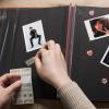 UGLYAF 16-Inch Linen Photo Album, Handmade Self-Adhesive Scrapbook for Couple, Baby Growth, and Family Photos (Pink) view 4
