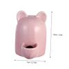 minkissy Automatic Hamster Feeder, 100 mL Ceramic Cat-Ear Design Pet Water Dispenser, Self-Dosing, Red view 2