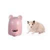 minkissy Automatic Hamster Feeder, 100 mL Ceramic Cat-Ear Design Pet Water Dispenser, Self-Dosing, Red view 4