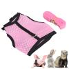 Qcwwy Adjustable Pet Harness with Ring and Soft Mesh for Small Pets, Rabbits, Guinea Pigs, Dogs, Easy to Wear and Comfortable (PINK) view 2