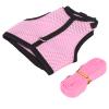 Qcwwy Adjustable Pet Harness with Ring and Soft Mesh for Small Pets, Rabbits, Guinea Pigs, Dogs, Easy to Wear and Comfortable (PINK) view 3