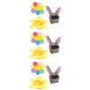 minkissy 9-Piece Pet Hat Set with Rabbit Ears, Cat Collar Cones and Cosplay Hats view 1