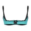 Manyakai Women's Open-Bust Transparent Lace Bra, Turquoise, 5XL view 3