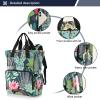 Baby Diaper Bag Backpack, Multifunctional Waterproof Backpack for Girls, Inky Succulents and Cacti, Multicolor, One Size, Modern/Fitted view 2