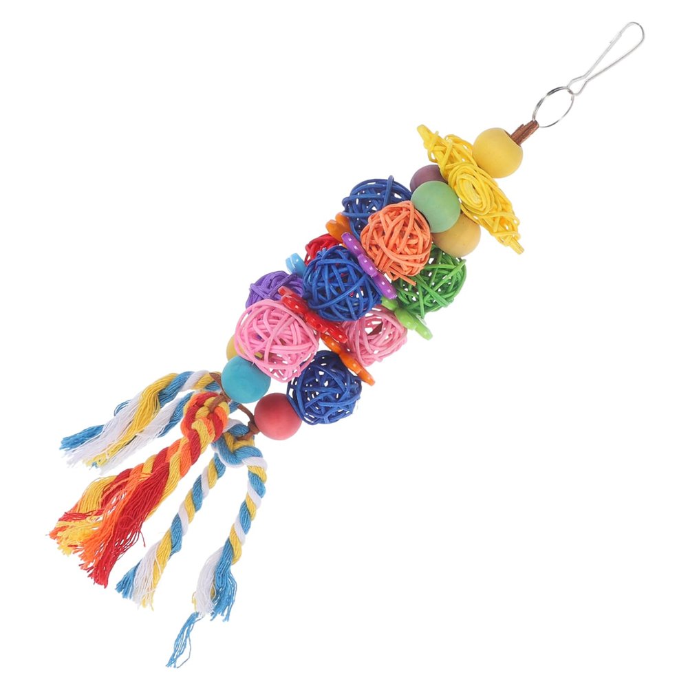 FRCOLOR Creative Rattan Toy for Birds