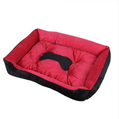 Calming Plush Pet Bed for Dogs and Cats, Machine-Washable, Non-Slip, 45 × 30 × 15 cm, Color C
