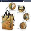 Waterproof Diaper Backpack, Yellow Sunflowers, Multicolor, One Size view 3