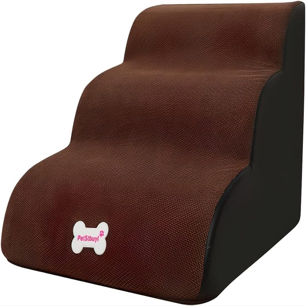 tylxayoxa 3-Step Non-Slip Dog Stairs with Washable Cover, Color E