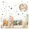 Little Deco Wall Decal, 120 Green Circles, DL5002 view 1