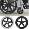 HJXGQJM 7-Inch Wheelchair Front Caster Wheels, PVC Replacement Wheels, Black, 16–17 cm view 4