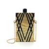 RajoNN Women's Evening Clutch with Removable Chain Strap, Gold view 4