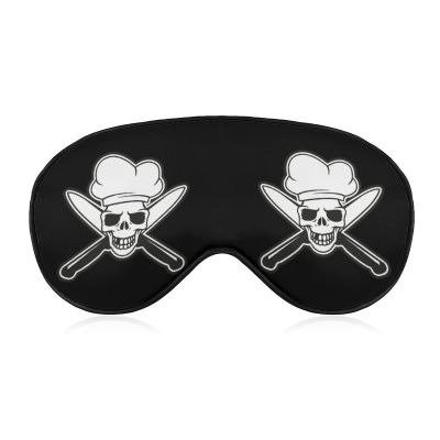 Skull-Chef Sleep Mask, Soft Eye Mask with Adjustable Strap for Men and Women