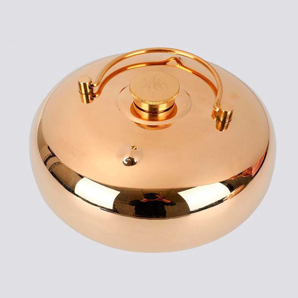 Copper Hot Water Bottle with Soft Cover