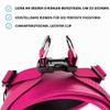 BullyBillows Boomerang Harness, Non-Restrictive, Lightweight, Easy On and Off, Hook-and-Loop Closure, Carmine Rose, Size M view 2