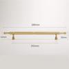 Gold Cabinet Handles and Knobs for Kitchen, Wardrobe, Dresser, and Bathroom view 2