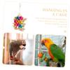 PRETYZOOM Climbing and Feeding Bird Toy Set with 9 Holes, Parrot Chew Toy, Interactive Toy for Parrots, Budgies and Lovebirds view 2