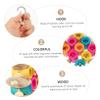 PRETYZOOM Climbing and Feeding Bird Toy Set with 9 Holes, Parrot Chew Toy, Interactive Toy for Parrots, Budgies and Lovebirds view 4