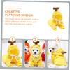 Puppy Hoodie with Fruit Motif, Warm for Cold Days, Yellow view 3