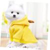 Puppy Hoodie with Fruit Motif, Warm for Cold Days, Yellow view 4