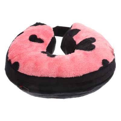 Amosfun Pink Inflatable Cat Collar for Post-Surgery Recovery