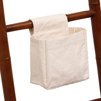 Tendance Natural Cotton Storage Basket with Velcro Closure