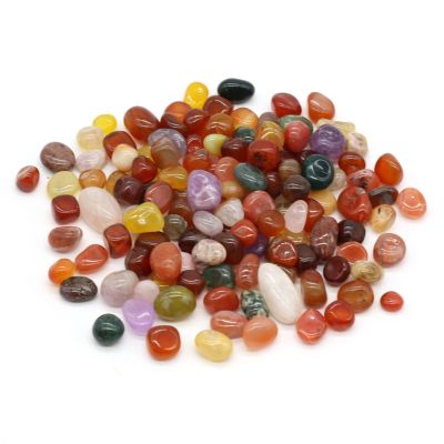 GAJUST 1-Piece Natural Porous-Free Loose Beads, Colorful Rainbow Flowers, Stone, Pebble, Aquarium, Pot, Home Decor, Reiki Crystal Ornament, 12 × 16 mm