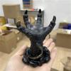 GAJUST 1pc 4-Inch Dragon Claw Crystal Ball Holder, Skull Snake Magic Ball Display Stand, Resin Craft Ornament, Gold view 4