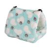 FANSU Guinea Pig Bed Hideaway, Washable Cozy Winter Cave for Small Pets, 16 x 13 x 16 cm, Green Paw view 1
