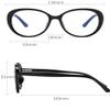 PARWANA Round Oversized Blue-Light-Blocking Computer Reading Glasses, Green, +0.00 view 3