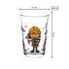 LUXENTU Children's Drinking Glasses with Engraving, Firefighter Bernie, 205 ml, Set of 3 view 3