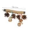 minkissy Parrot Toy, Wooden Parrot Stand, Cockatiel Hammock Toy, Chewable Perch Stand and Bird Chew Toy view 4