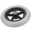 1 Piece 7 Inch Gray Rubber Wheel for Wheelchairs view 1