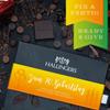 Hallingers Vegan 85% Dark Chocolate Birthday Gift, “70th Birthday” view 3