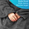 NYVI CozyWear Deluxe Sleeved Blanket 150 x 180 cm, Anthracite view 2
