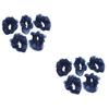 FRCOLOR 10-Piece Blue Fabric Hair Ties for Women view 1
