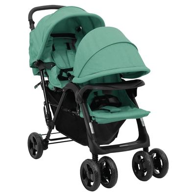 Day and Night Tandem Mandem Stroller in Green Steel