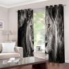 2 Gray Lion Blackout Curtains, 43.3" W x 84.6" H, with Grommets view 3