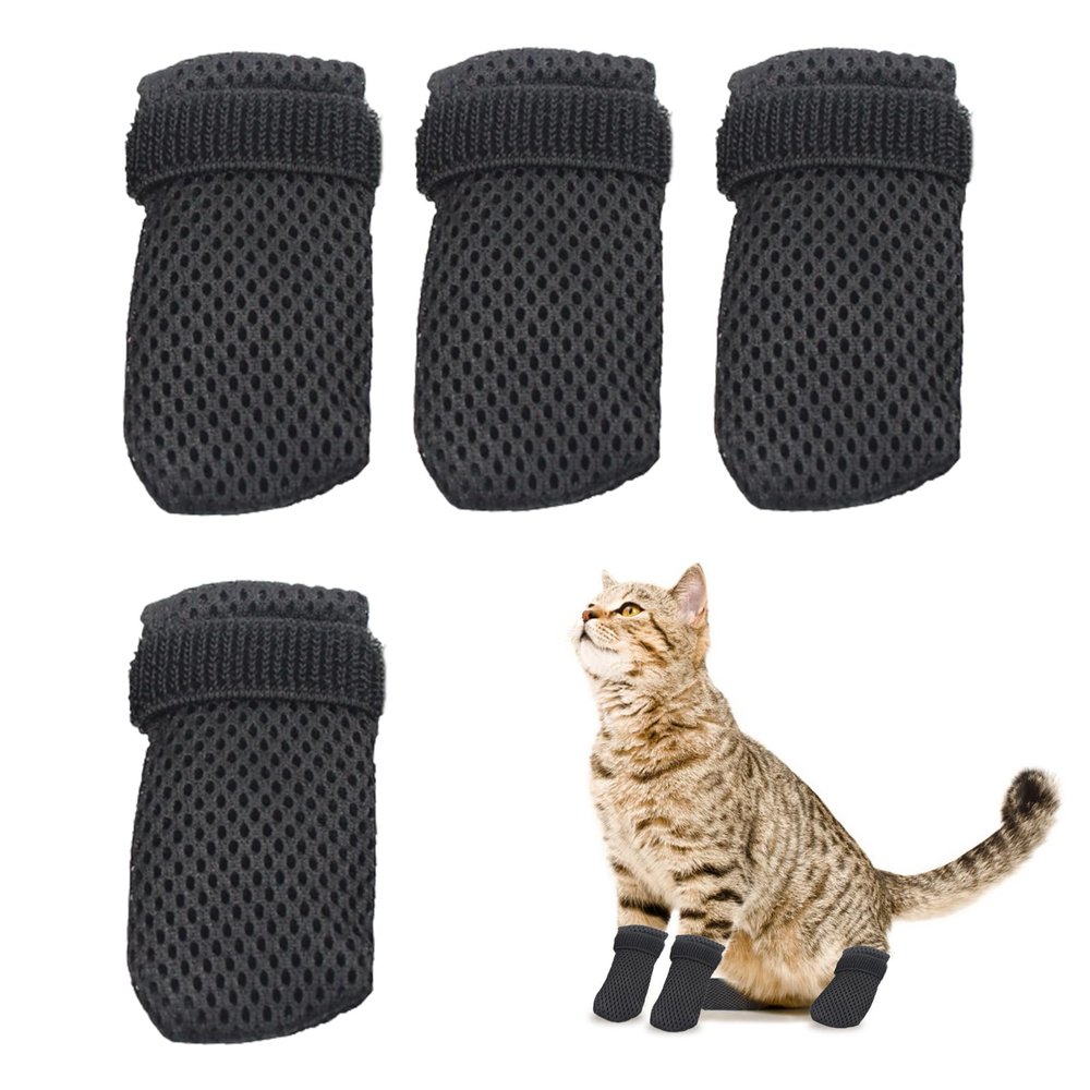 Bekecidi 4-Pack Anti-Scratch Cat Boots