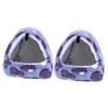 minkissy 2-Pack Hanging Hamster Beds with Hooks, Warm Cotton Nests, Heart Design view 1
