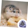 minkissy 2-Pack Hanging Hamster Beds with Hooks, Warm Cotton Nests, Heart Design view 3